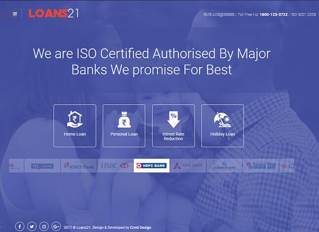 Loans21 Website design & development