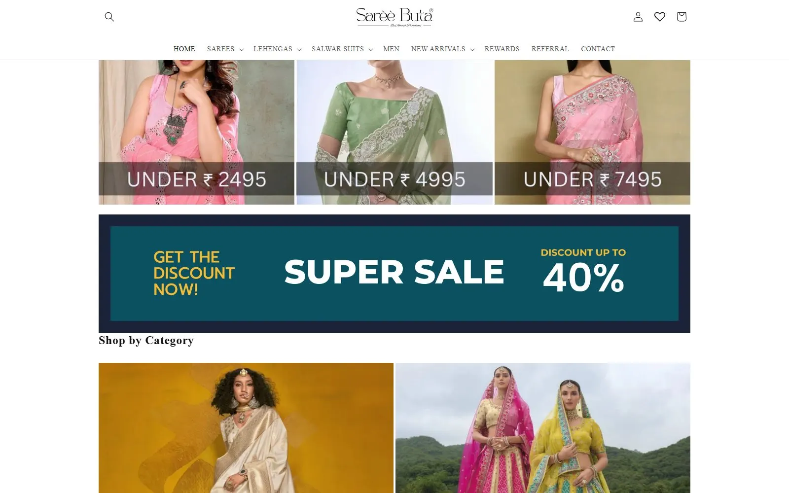 Saree Buta homepage collections