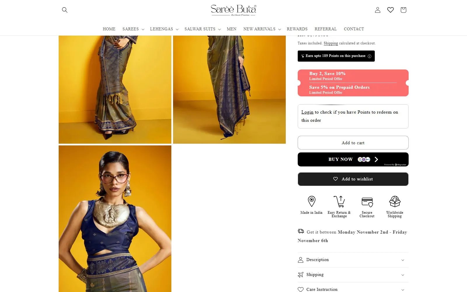 Saree Buta product details and offers
