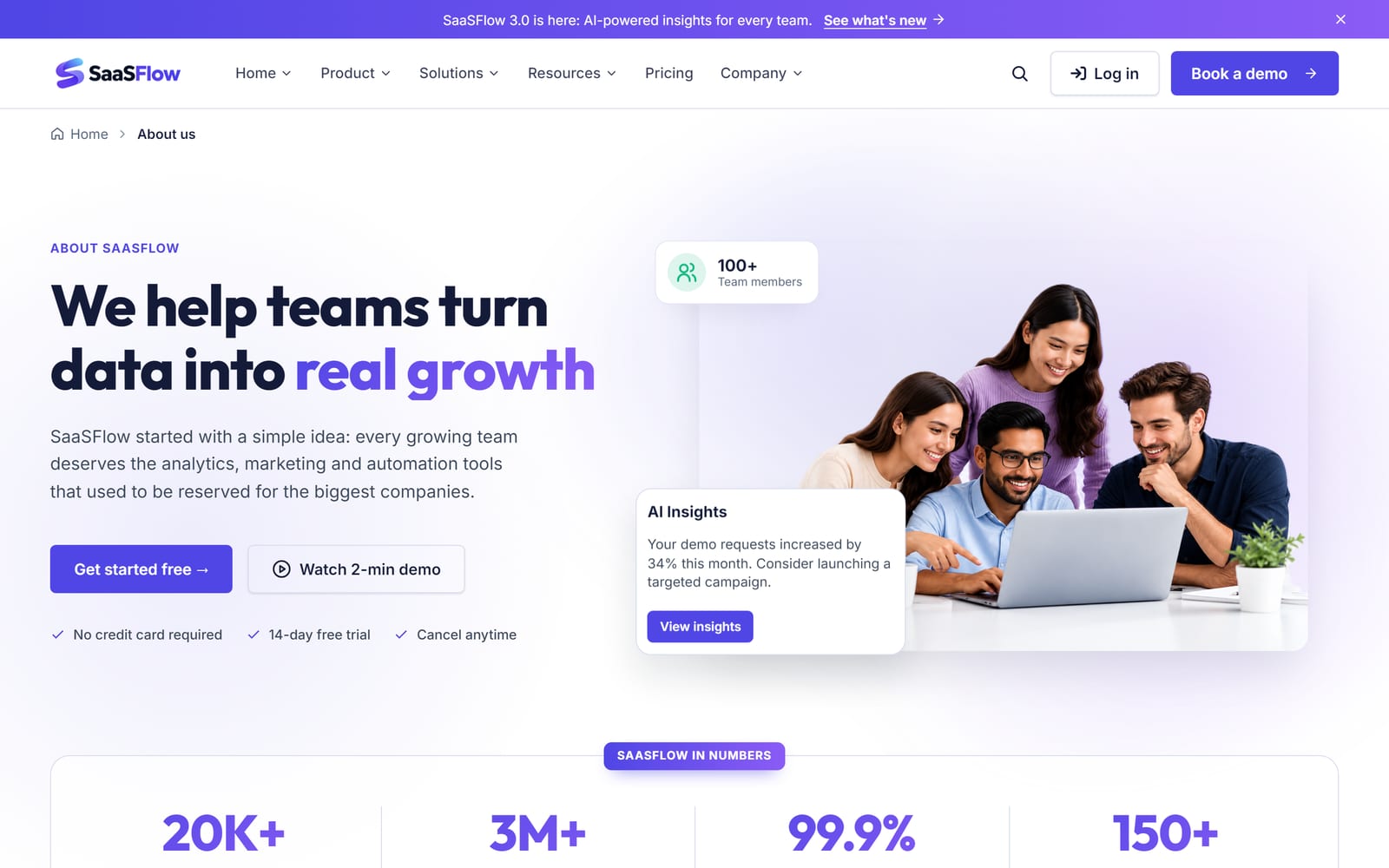 SaaSFlow about page
