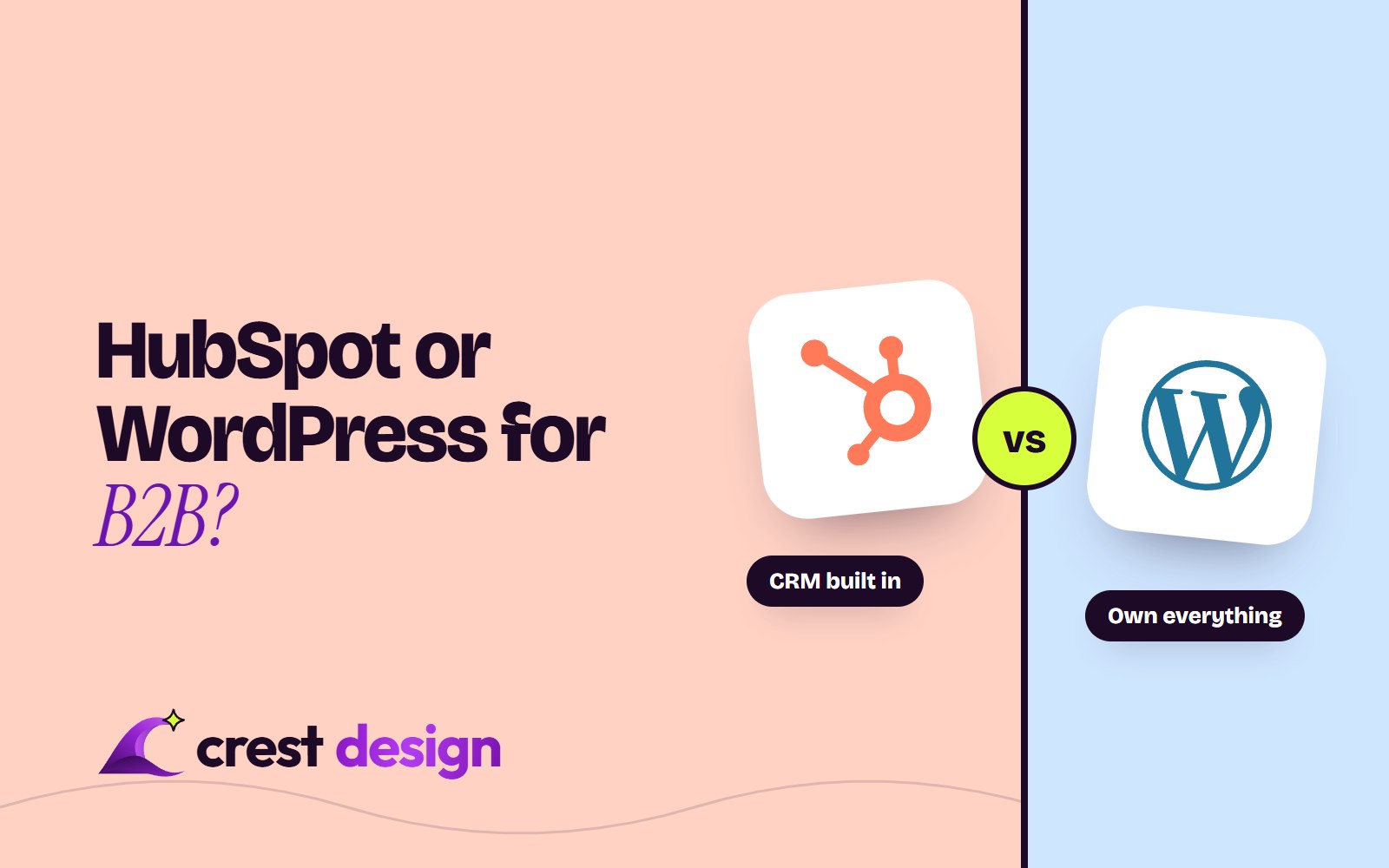 HubSpot Content Hub and WordPress compared for a B2B marketing website