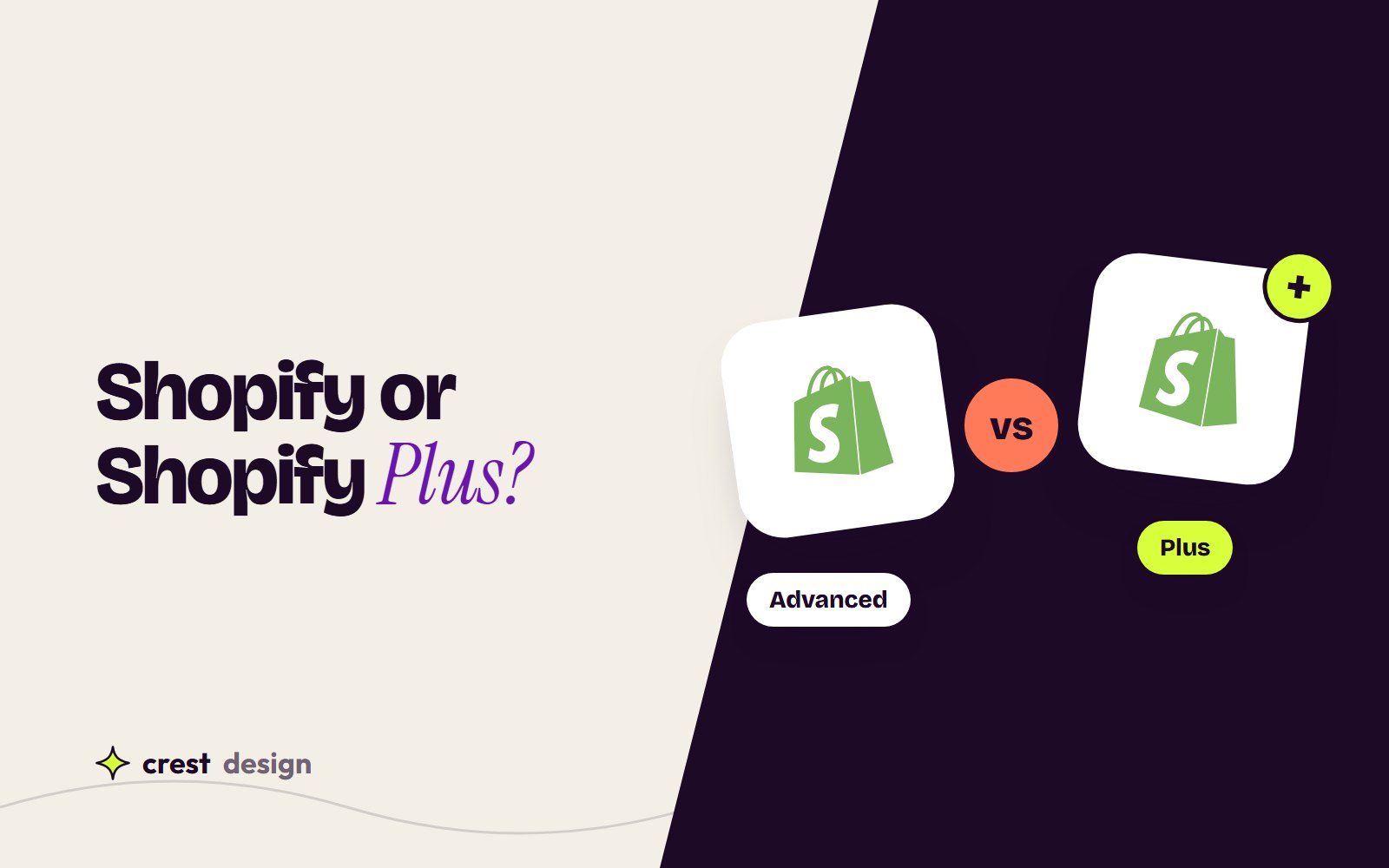 Cover comparing Shopify and Shopify Plus plans