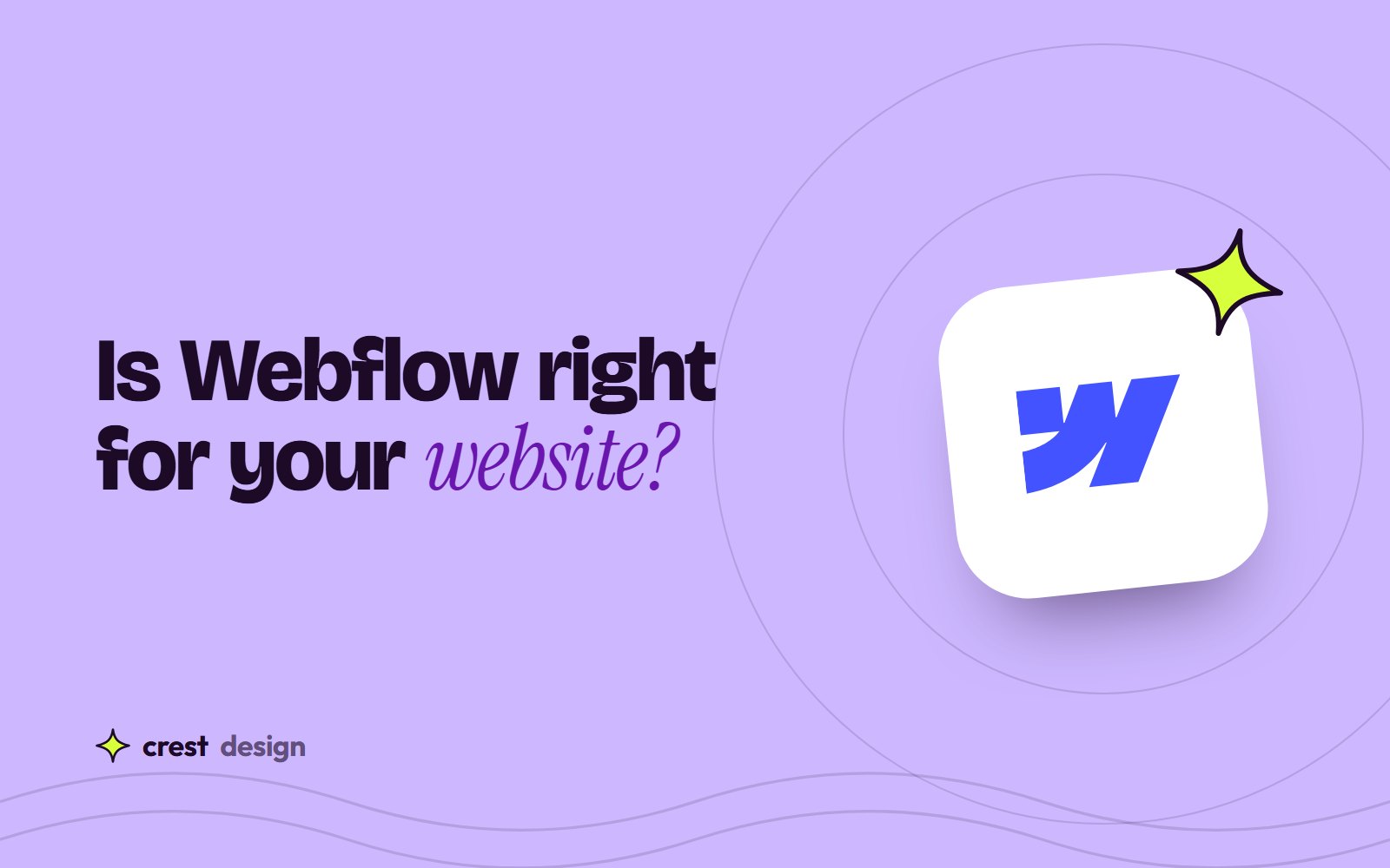 Webflow website development guide cover in blue and lilac
